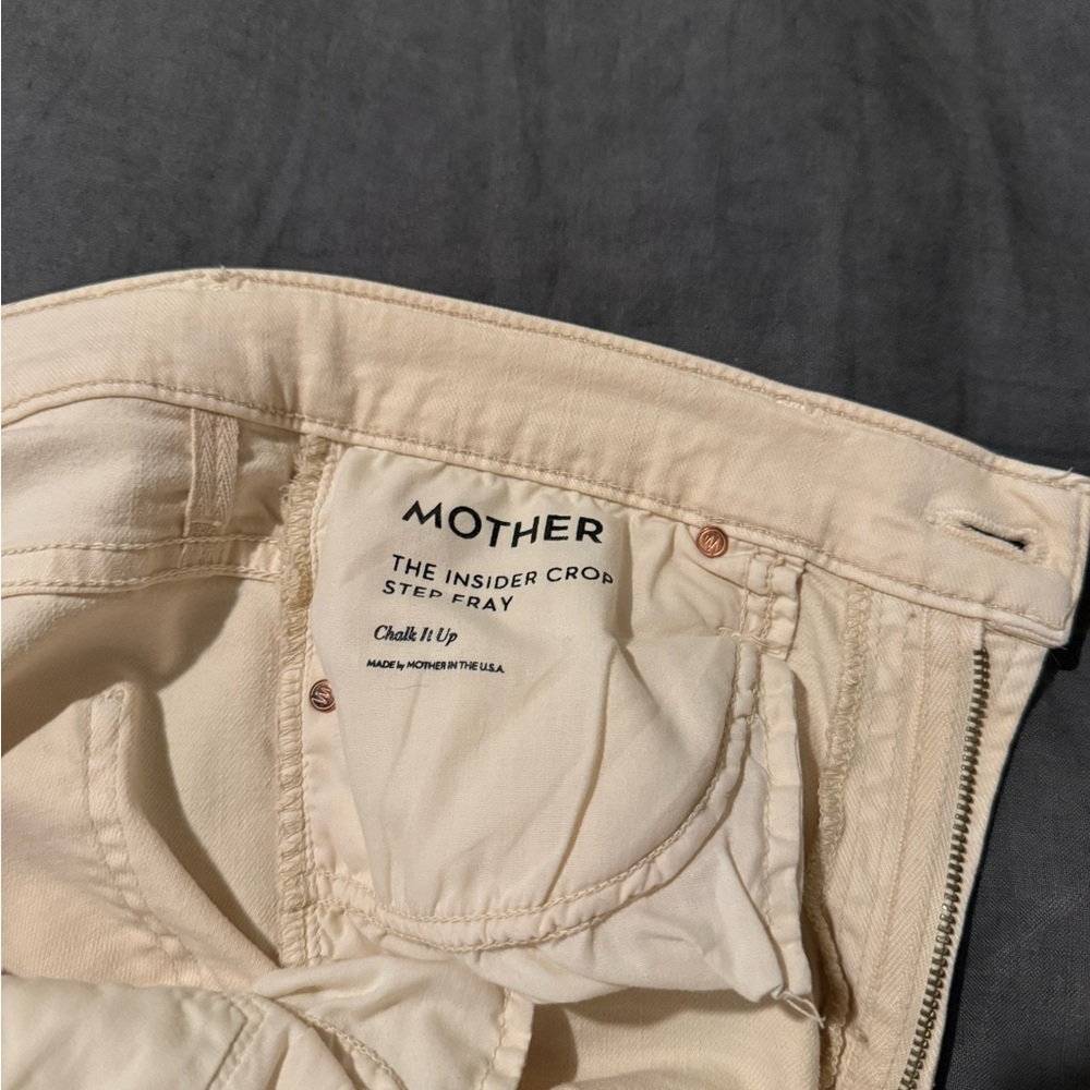 Mother Chalk It Up Cropped Jeans